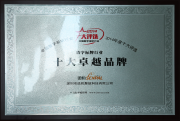 十大卓越品牌
